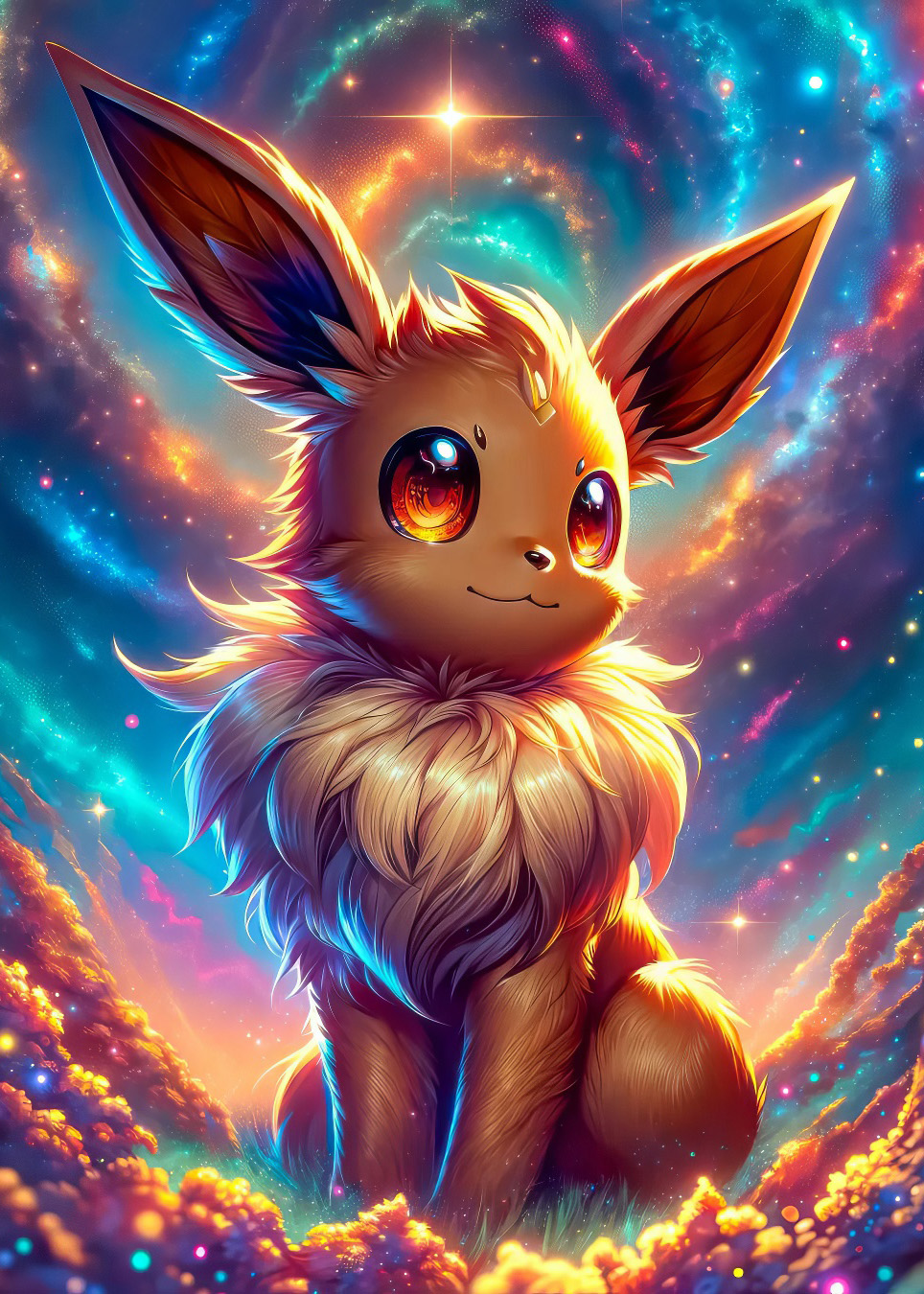 Eevee - Obraz na kove