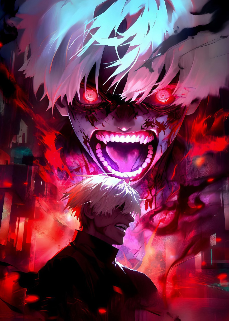 Obraz na brúsenom hliníku - Ken Kaneki