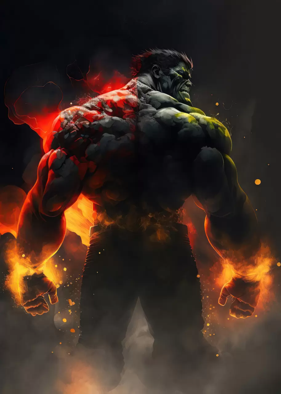 Prémiový obraz s dizajnom - Hulk