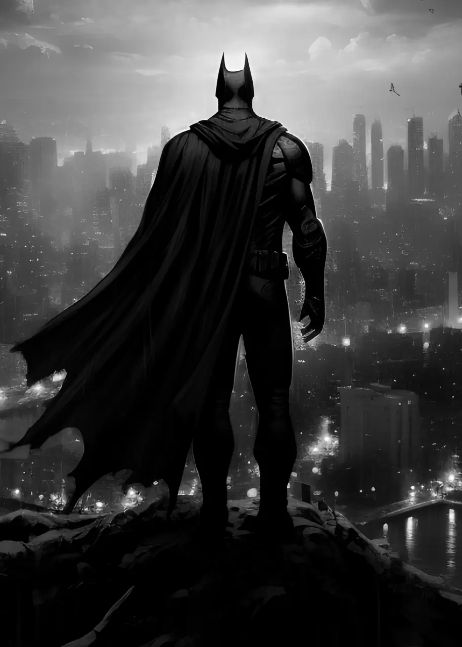 Moderný kovový obraz - Batman