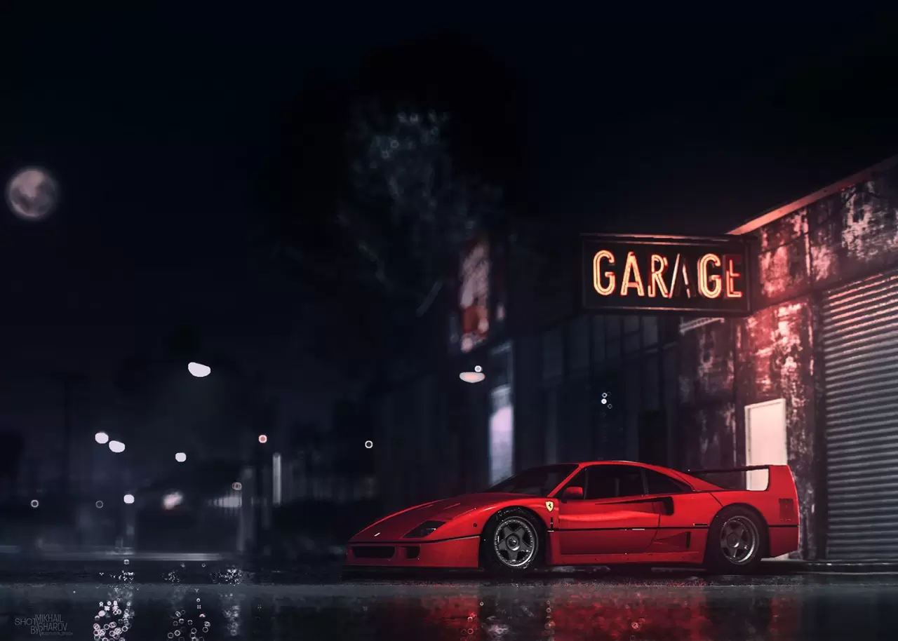 Prémiový obraz s dizajnom - Ferrari F40